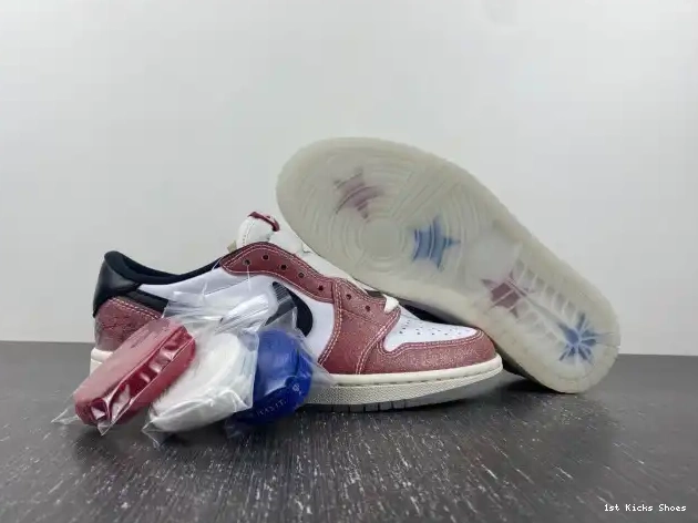 1st Kicks Shoes BLACK' JORDAN LOW 1 OG AIR X 'RED TROPHY FN0432-017 ROOM 0603